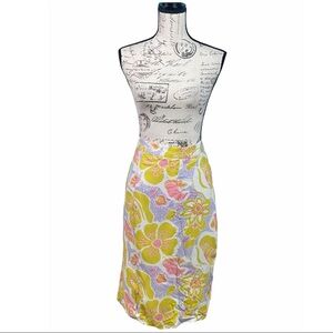 ModCloth Multicolor Retro Floral ALine Skirt